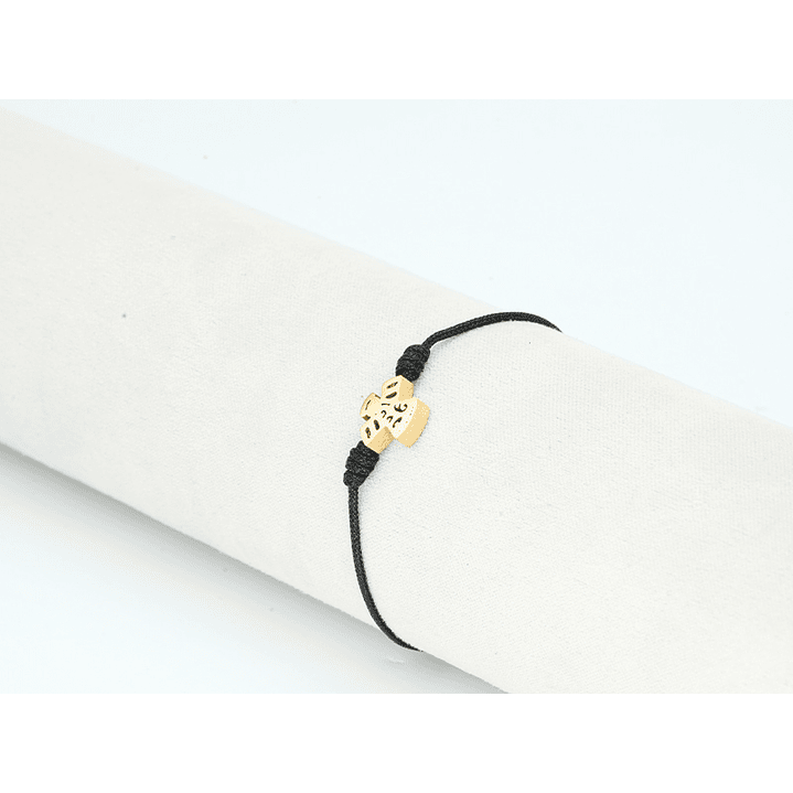 PULSERA DORADA ACERO CENTRO HILO 79 2