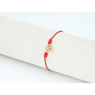 PULSERA DORADA ACERO CENTRO HILO 79