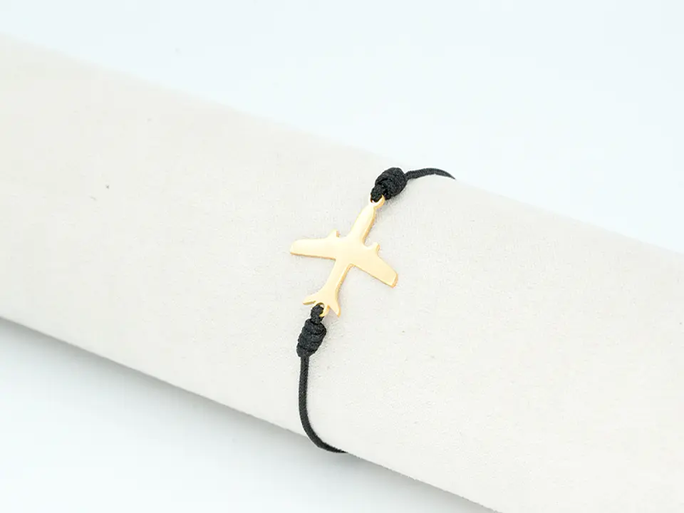 PULSERA DORADA ACERO CENTRO HILO 205 2