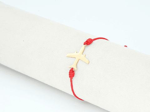 PULSERA DORADA ACERO CENTRO HILO 205