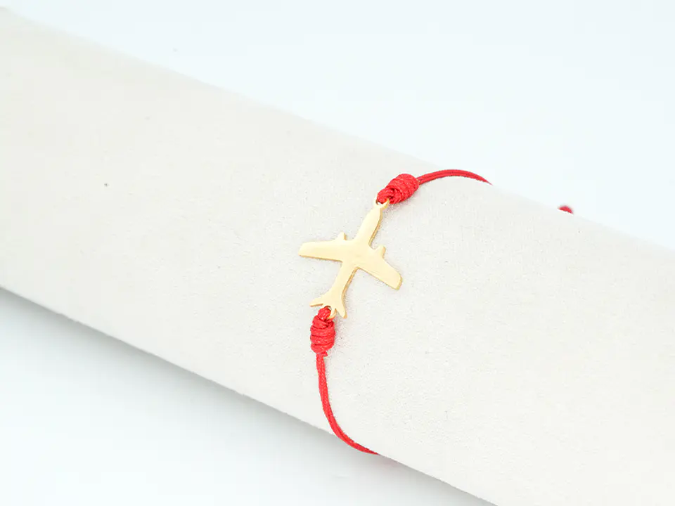 PULSERA DORADA ACERO CENTRO HILO 205 1