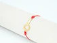 PULSERA DORADA ACERO CENTRO HILO 10 - thumbnail 1