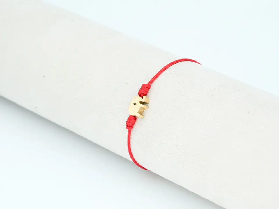 PULSERA DORADA ACERO CENTRO HILO 85 1