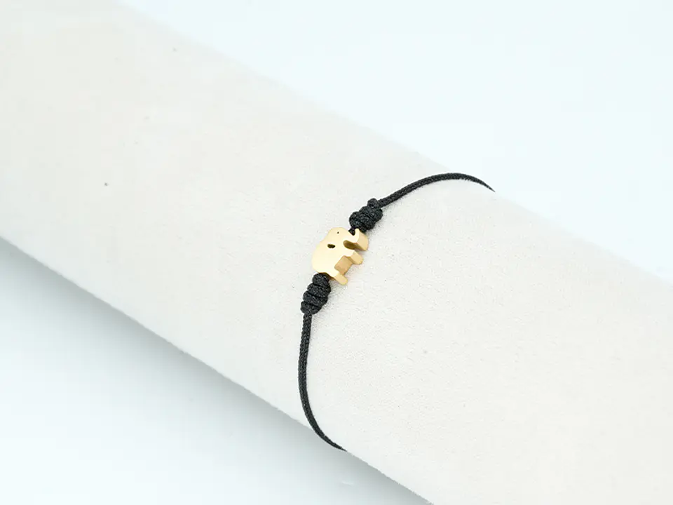 PULSERA DORADA ACERO CENTRO HILO 85 2