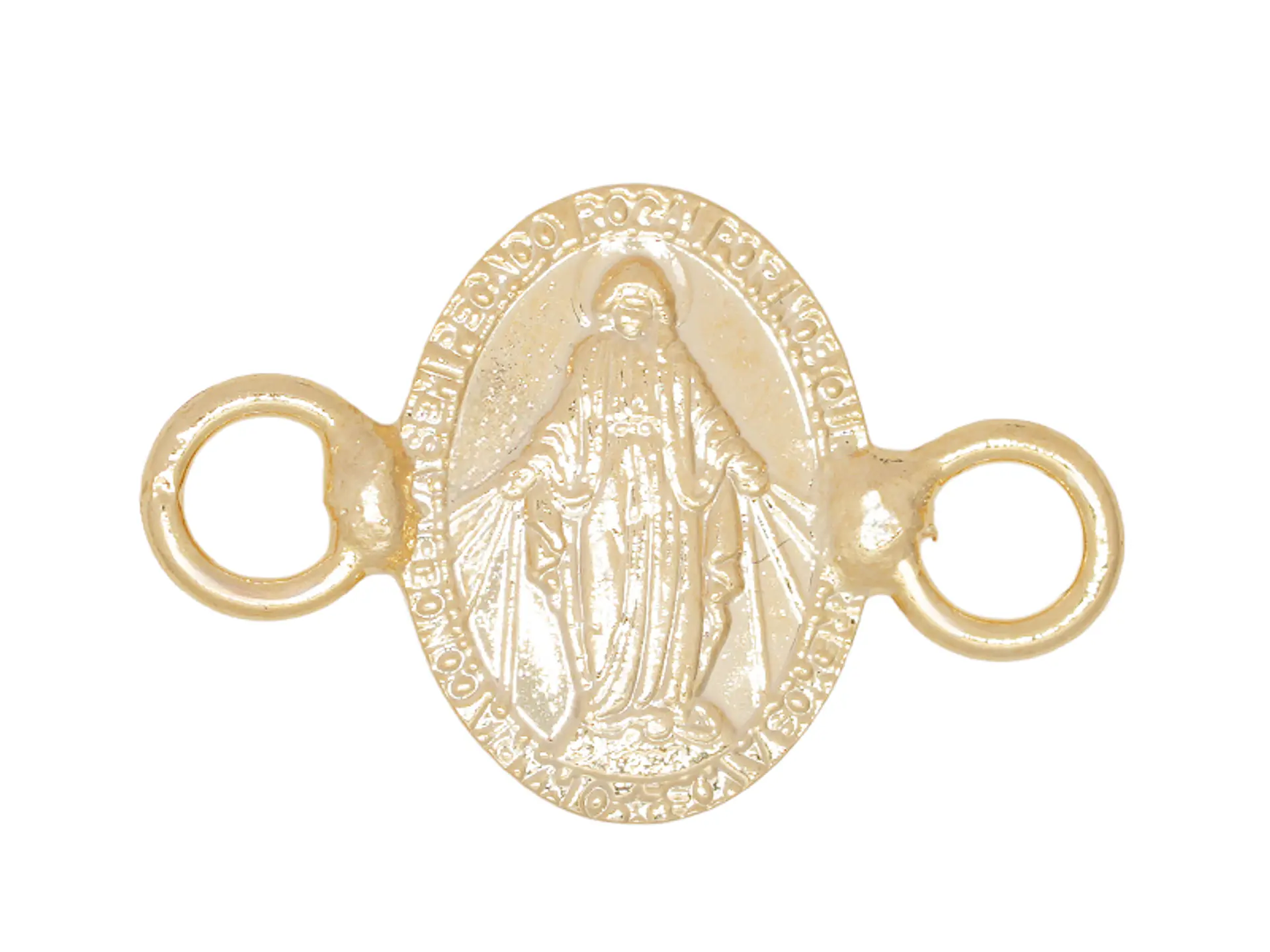 ORO LAMINADO 18K SEPARADOR MILAGROSA REMARCA 8MM 1