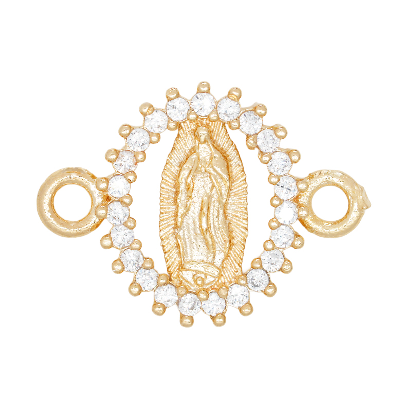 ORO LAMINADO 18K SEPARADOR GUADALUPE BORDE 17*12.5MM 1