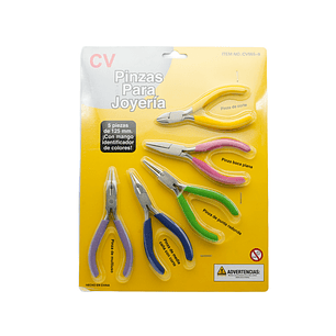 PINZA HERRAMIENTA CABO MIX X SET*5PC PMU,PPD, PR, PPL,CTFR