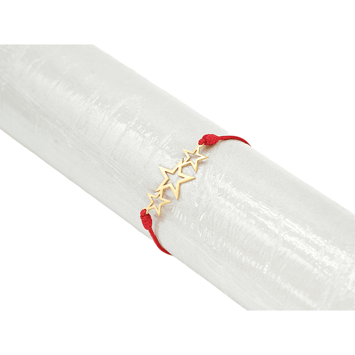 PULSERA DORADA ACERO CENTRO HILO  222 1