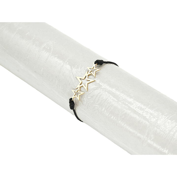 PULSERA DORADA ACERO CENTRO HILO  222 2