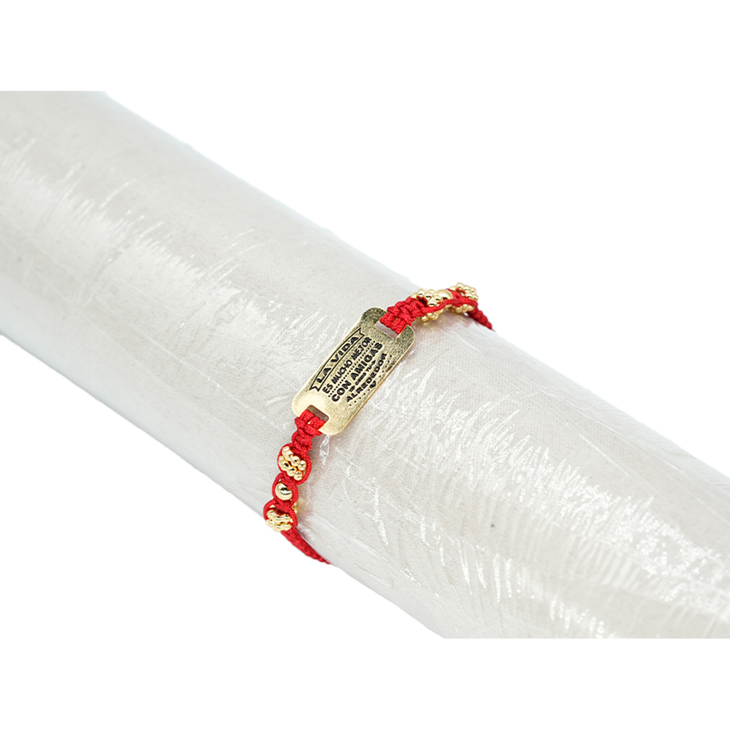 PULSERA ORO GOLFI HILO ROJO 583 1