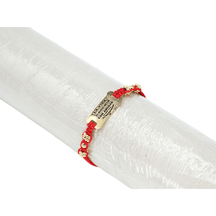 PULSERA ORO GOLFI HILO ROJO 583 1