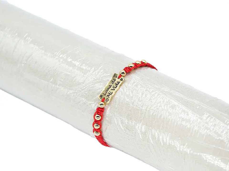 PULSERA ORO GOLFI HILO ROJO 753 1