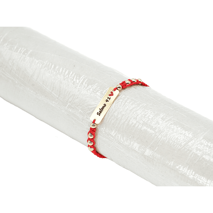 PULSERA ORO GOLFI HILO ROJO 743 1