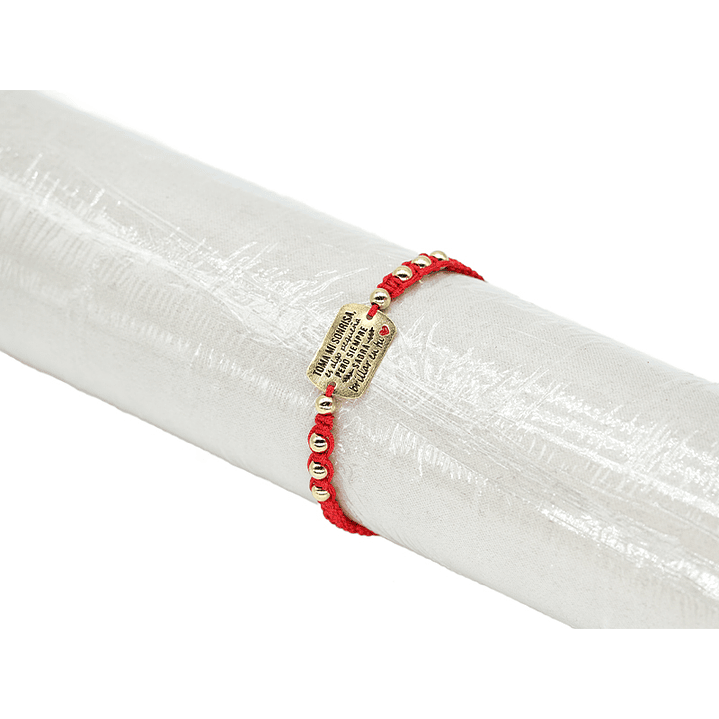PULSERA ORO GOLFI HILO ROJO 697 1