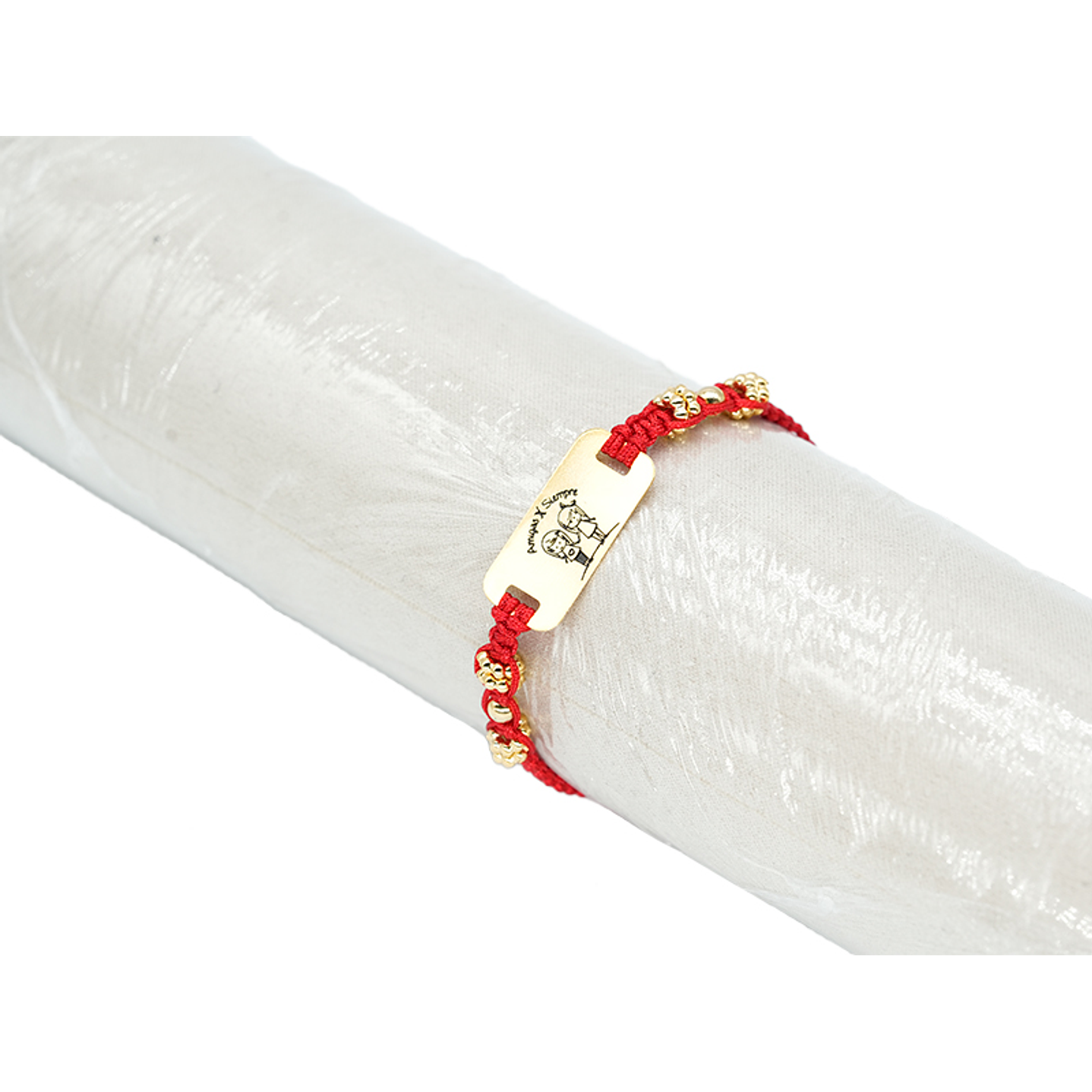 PULSERA ORO GOLFI HILO ROJO 624 1