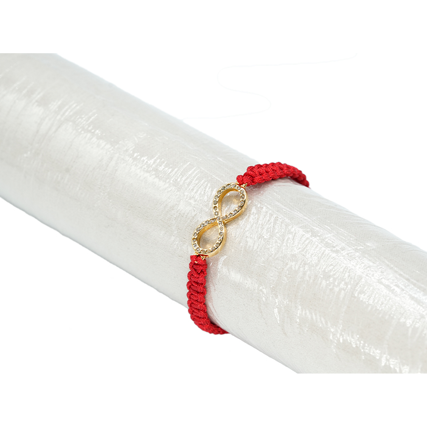 PULSERA SAMAK DORADA HILO ROJO 0134 1