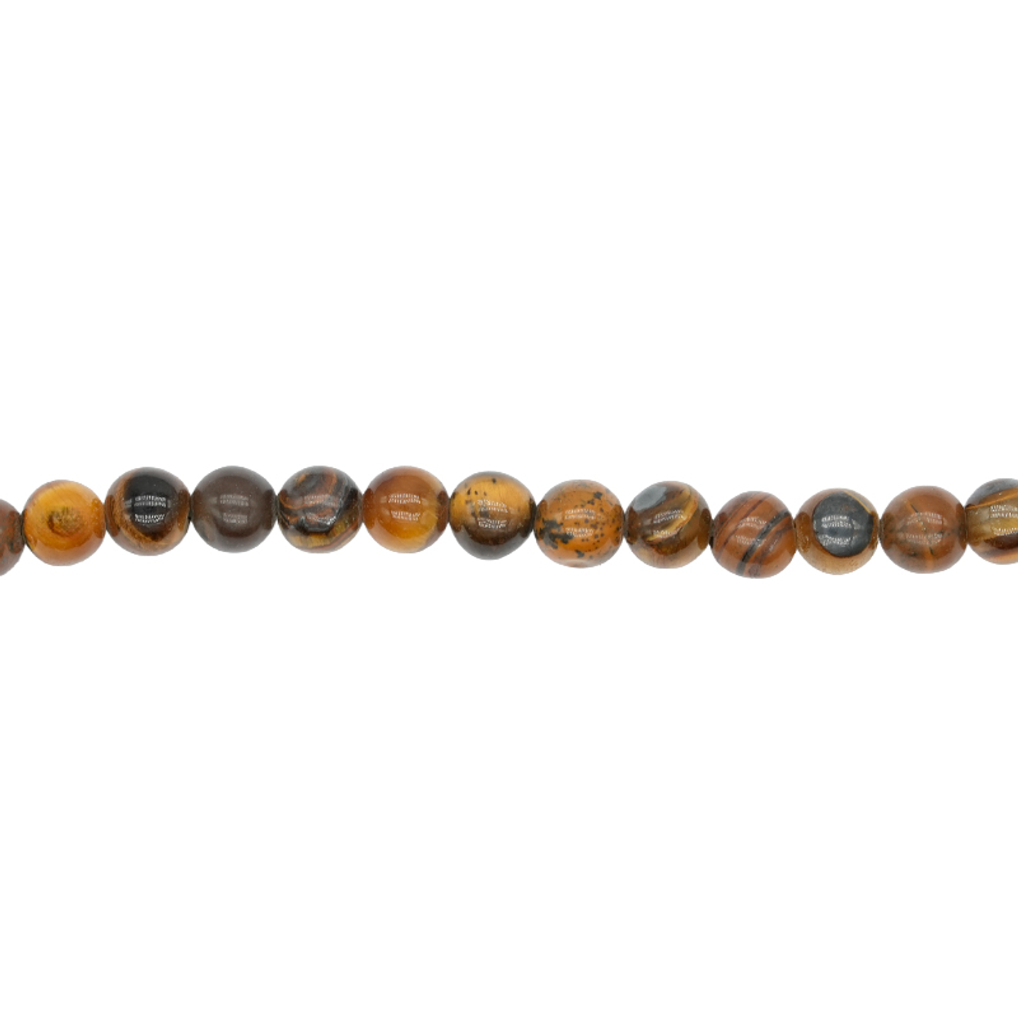 PIEDRA NATURAL LISA OJO DE TIGRE # 4MM 1