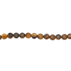 PIEDRA NATURAL LISA OJO DE TIGRE # 4MM