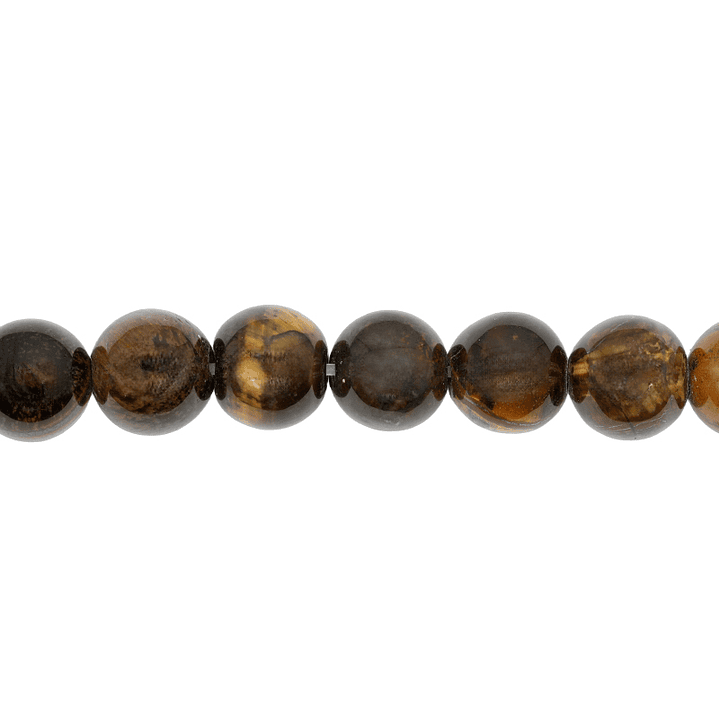 PIEDRA NATURAL LISA OJO DE TIGRE # 8MM 1