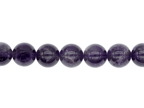 PIEDRA NATURAL LISA # 8MM AMATISTA