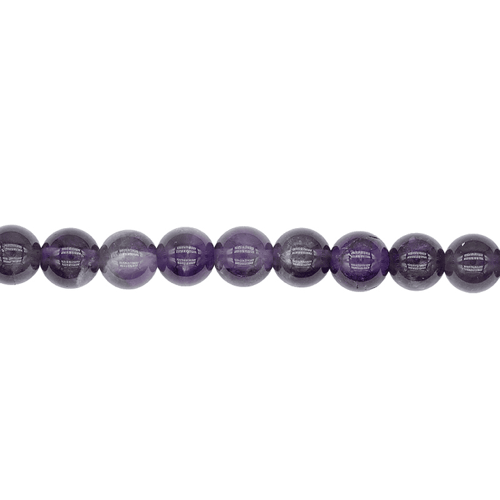 PIEDRA NATURAL LISA AMATISTA # 6MM 1