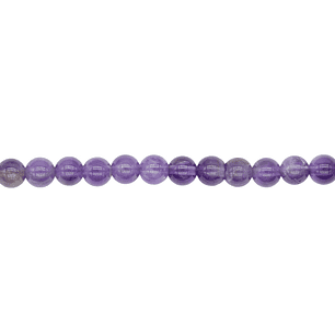 SARTA DE PIEDRA NATURAL LISA 4MM AMATISTA