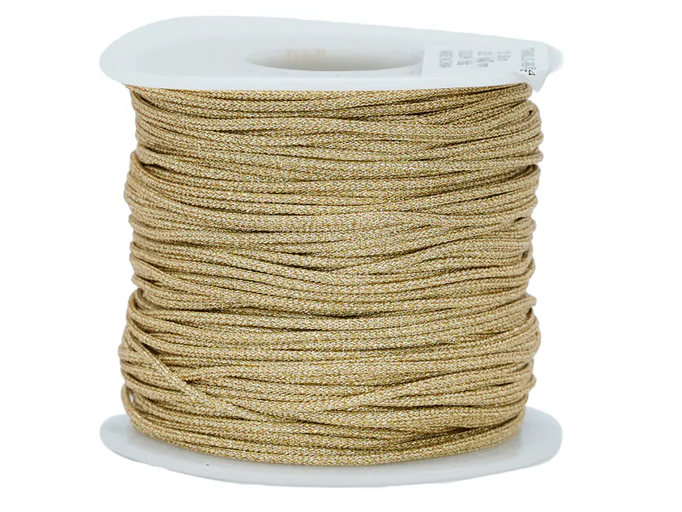 HILO CHINO METALIZADO DORADO CLARO 1.0MM ROLLO * 50 METROS 1