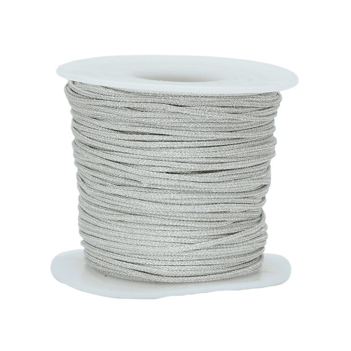 HILO CHINO METALIZADO PLATEADO 1.0MM RROLLO * 50 METROS 1