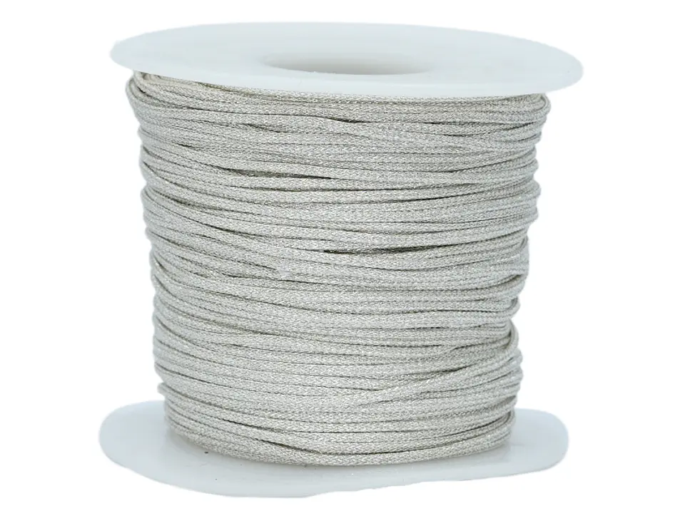 HILO CHINO METALIZADO PLATEADO 1.0MM RROLLO * 50 METROS 1