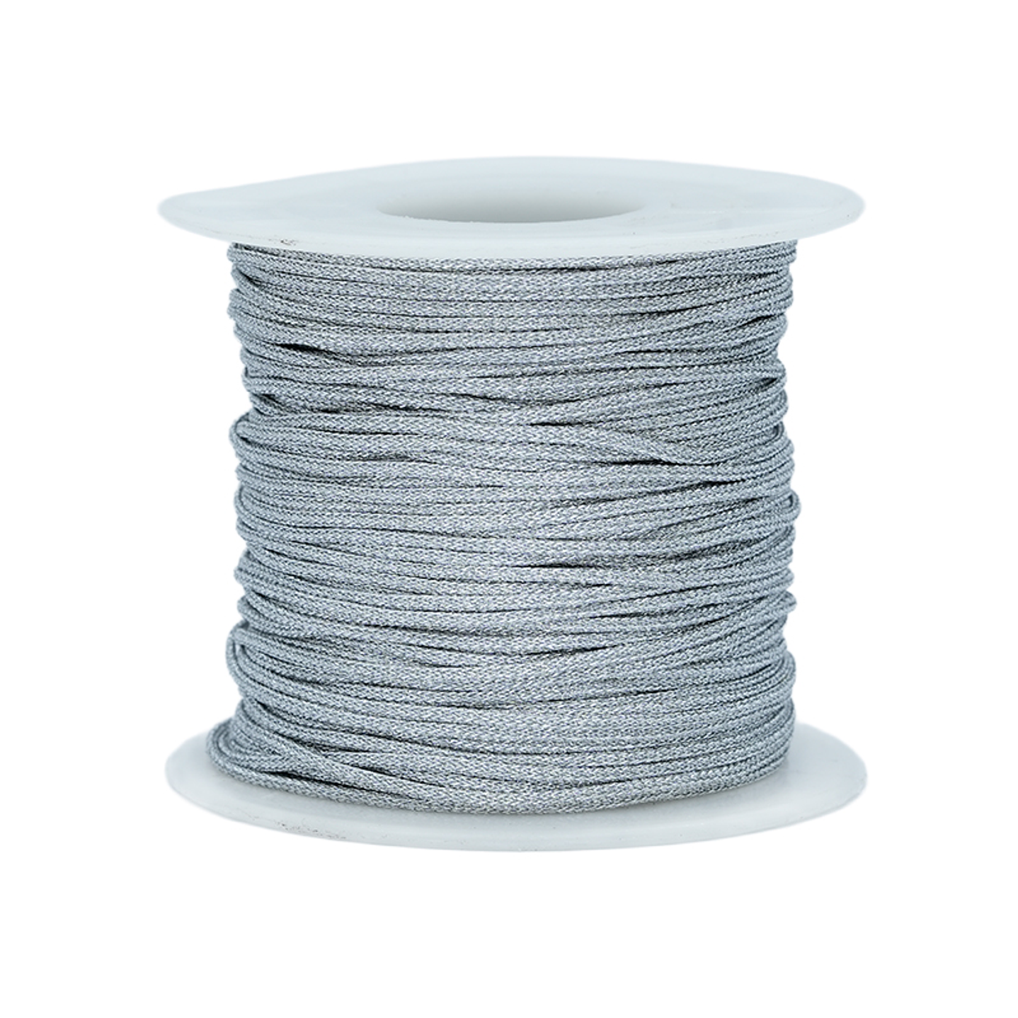 HILO CHINO METALIZADO GRIS PLATEADO 1.0MM ROLLO * 50 METROS 1