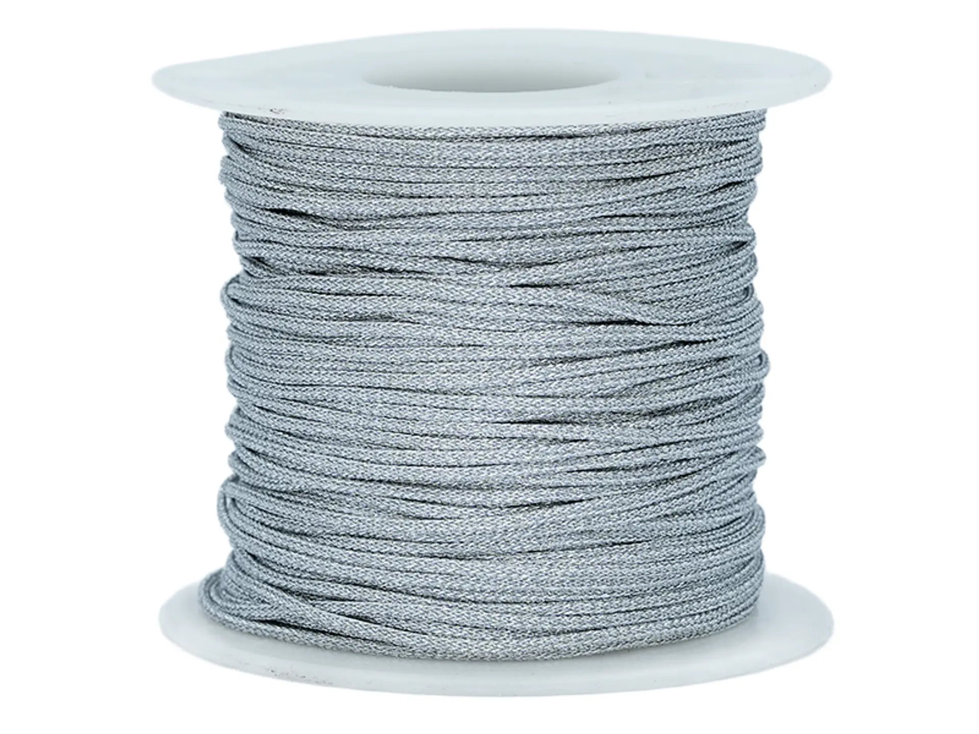 HILO CHINO METALIZADO GRIS PLATEADO 1.0MM ROLLO * 50 METROS 1