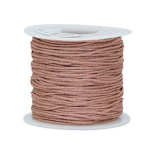 HILO CHINO METALIZADO ROSADO 1.0MM ROLLO * 50 METROS