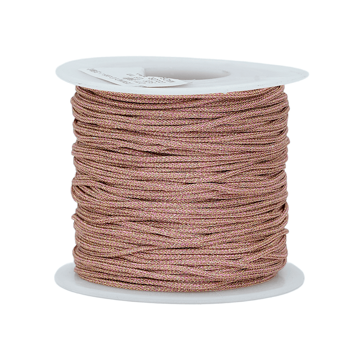 HILO CHINO METALIZADO ROSADO 1.0MM ROLLO * 50 METROS 1
