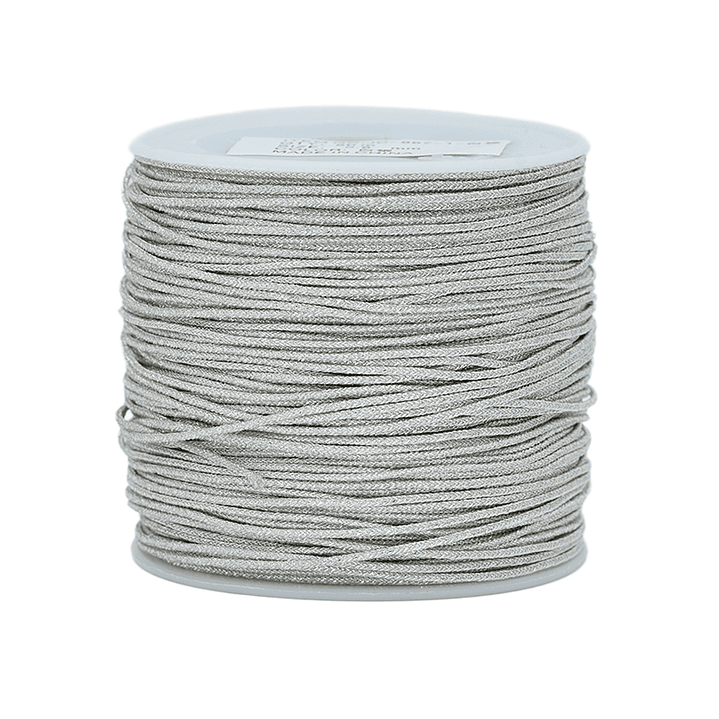 HILO CHINO METALIZADO PLATEADO 0.8MM RROLLO * 50 METROS 1