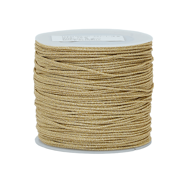 HILO CHINO METALIZADO DORADO CLARO 0.8MM ROLLO * 50 METROS 1