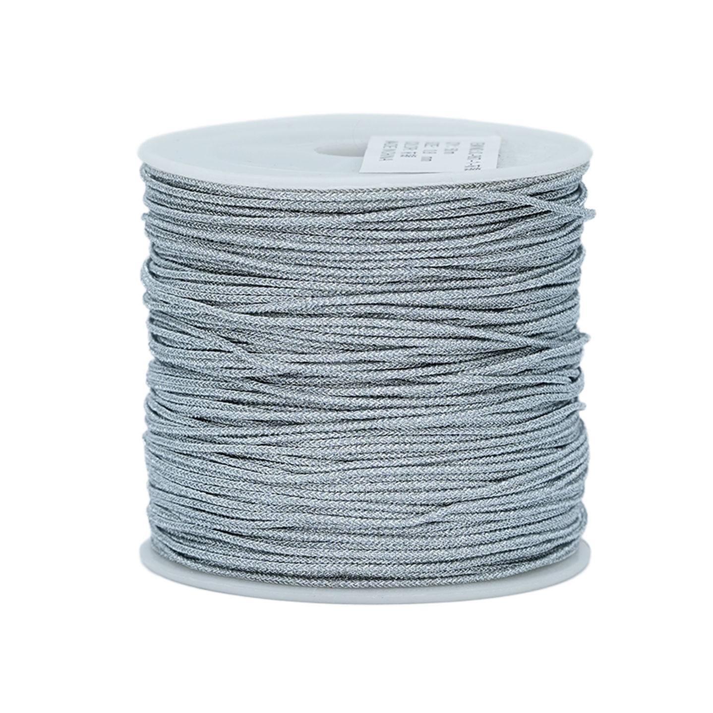 HILO CHINO METALIZADO GRIS PLATEADO 0.8MM RROLLO * 50 METROS 1