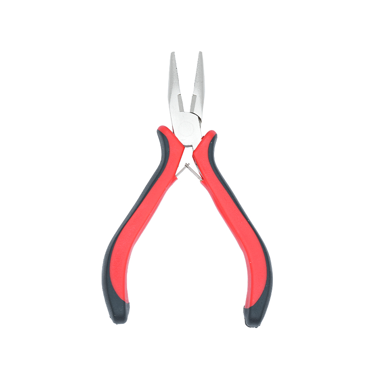 PINZA HERRAMIENTA CABO ROJO NEGRO PLANA DENTADA FINA 2