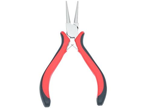 PINZA HERRAMIENTA ROJANEGRA PUNTA REDONDA FINA