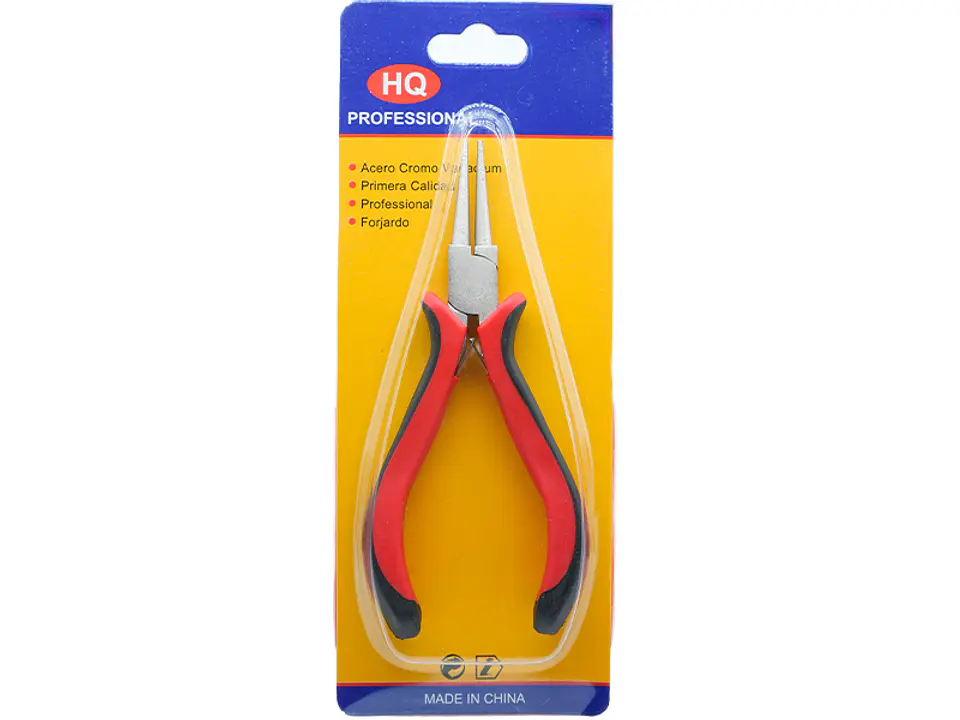 PINZA HERRAMIENTA ROJANEGRA PUNTA REDONDA FINA 1