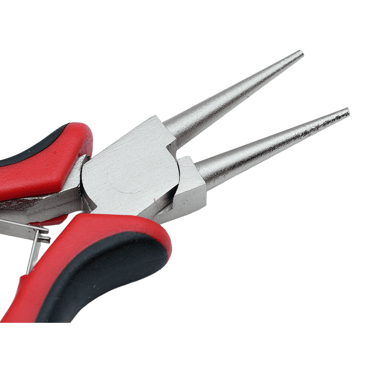 PINZA HERRAMIENTA ROJANEGRA PUNTA REDONDA FINA 3