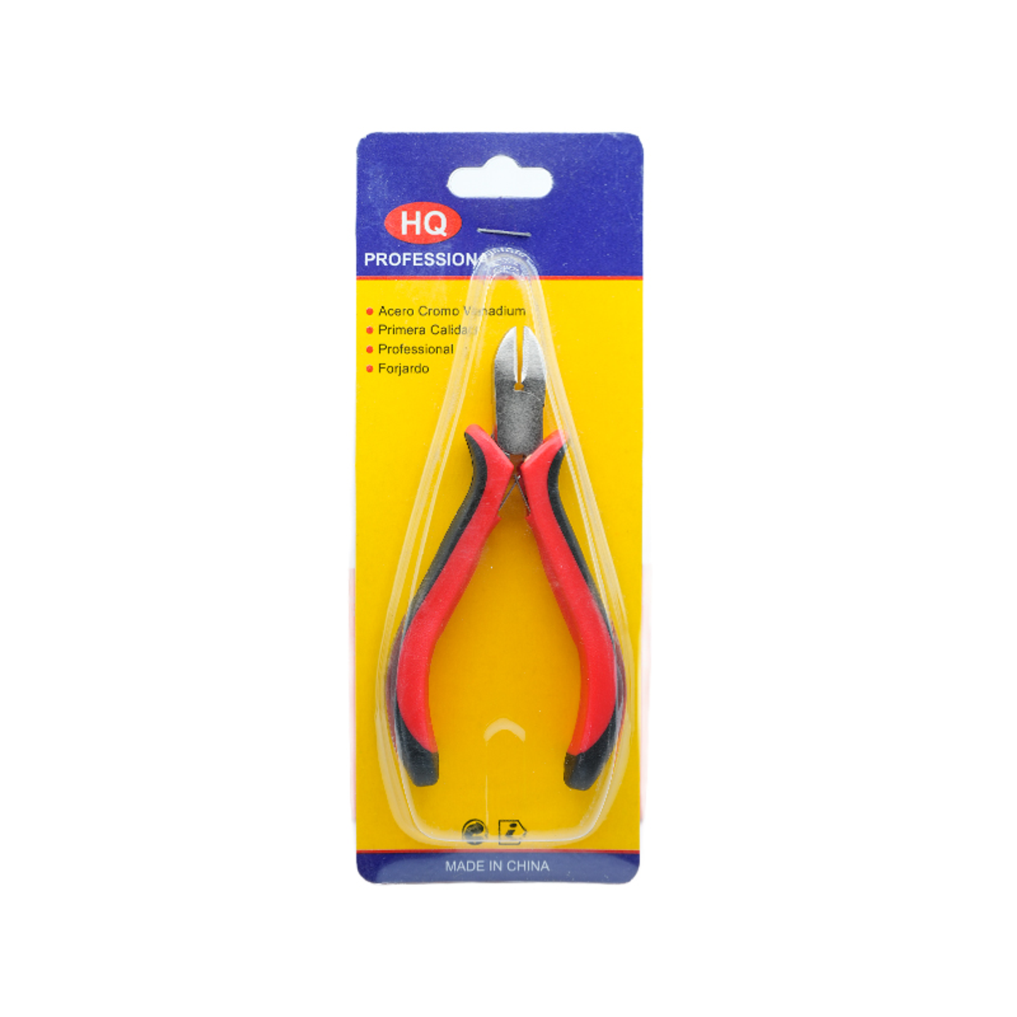 PINZA HERRAMIENTA ROJA NEGRA  CORTA FRIO FINA  1