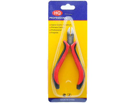 PINZA HERRAMIENTA ROJA NEGRA  CORTA FRIO FINA 