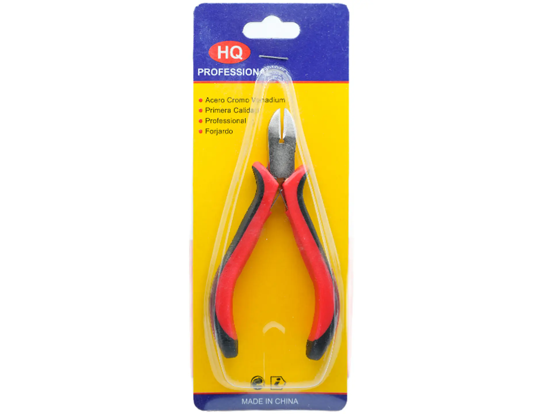 PINZA HERRAMIENTA ROJA NEGRA  CORTA FRIO FINA  1