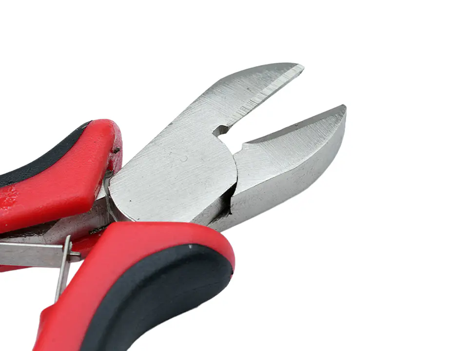 PINZA HERRAMIENTA ROJA NEGRA  CORTA FRIO FINA  3