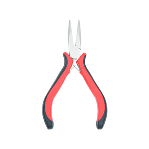 PINZA HERRAMIENTA CABO ROJO NEGRO PLANA LISA FINA