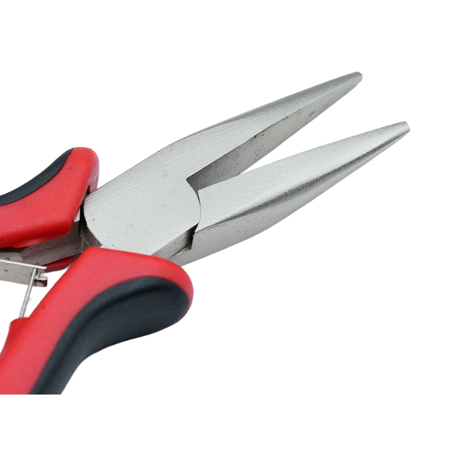 PINZA HERRAMIENTA CABO ROJO NEGRO PLANA LISA FINA 3