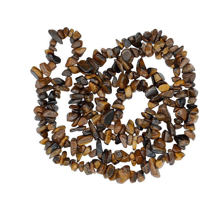 PIEDRA NATURAL PEQUEÑA PICADA OJO DE TIGRE 5-8MM 1