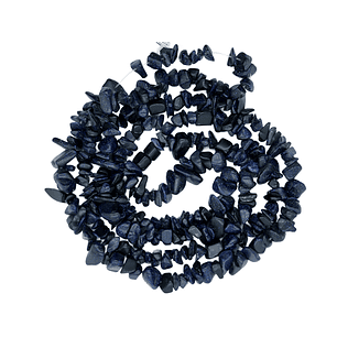 PIEDRA NATURAL PEQUEÑA PICADA LLUVIA DE PLATA 5-8MM X 80CM APROX 