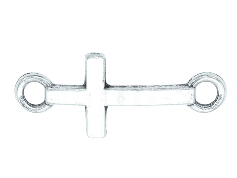 SAMAK PLATEADA CENTRO CRUZ 20*8MM