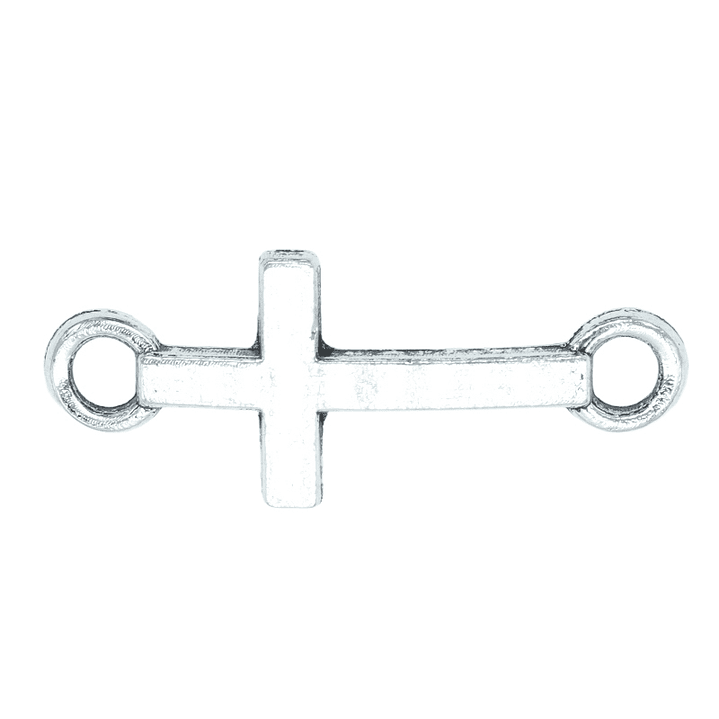 SAMAK PLATEADA CENTRO CRUZ 20*8MM 1